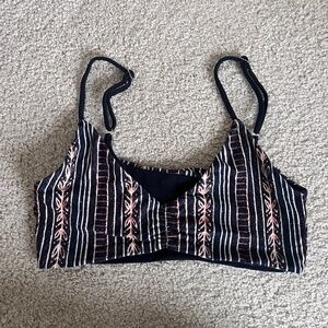 Wolven Threads Reversible Zephyr Black Bathing Suit Bikini Top